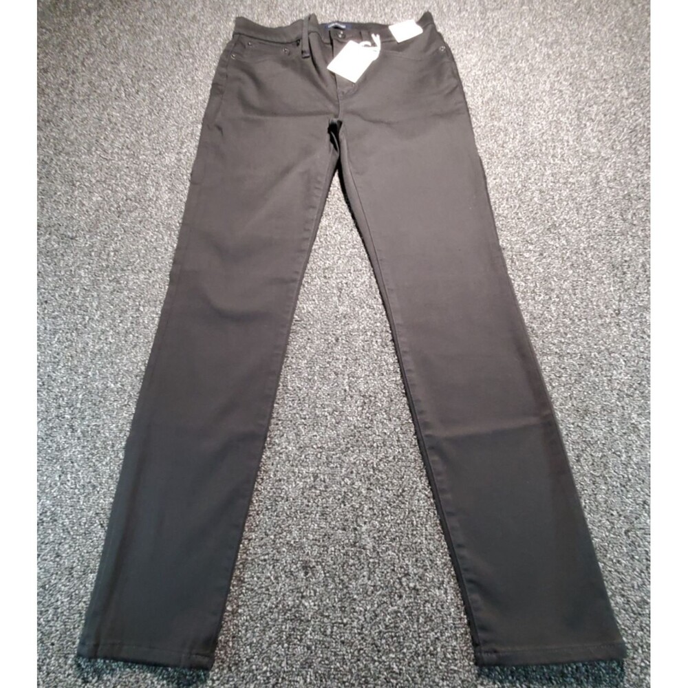J Crew NEW Jeans Women's 28 Black High-Rise Toothpick Perfecting Pockets Skinny